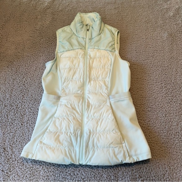 Lululemon Down For It All Vest Delicate Mint Womens 6 - Picture 1 of 10